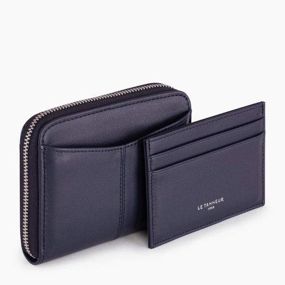 Le Tanneur Zipped Charlotte Smooth Leather Coin Purse - Picture 5 of 8